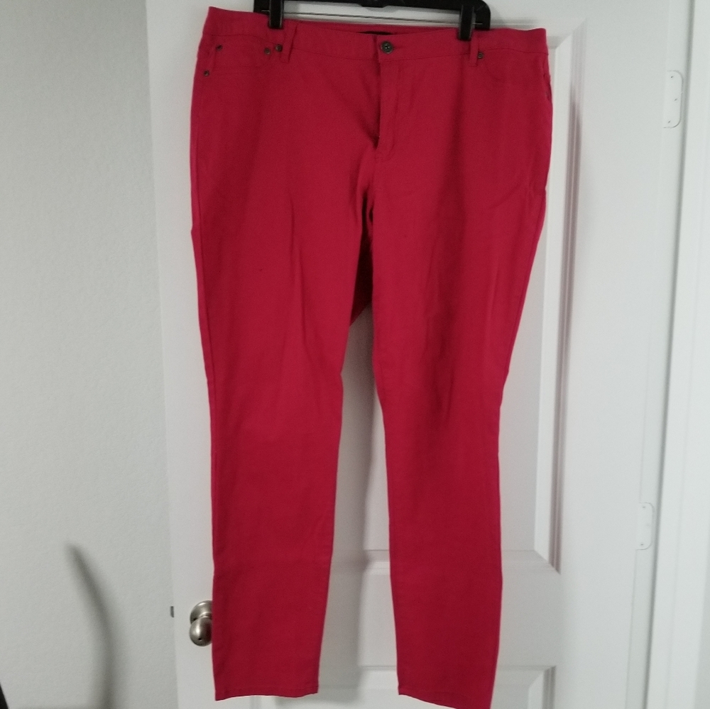 Ashley Stewart red-ish jeans